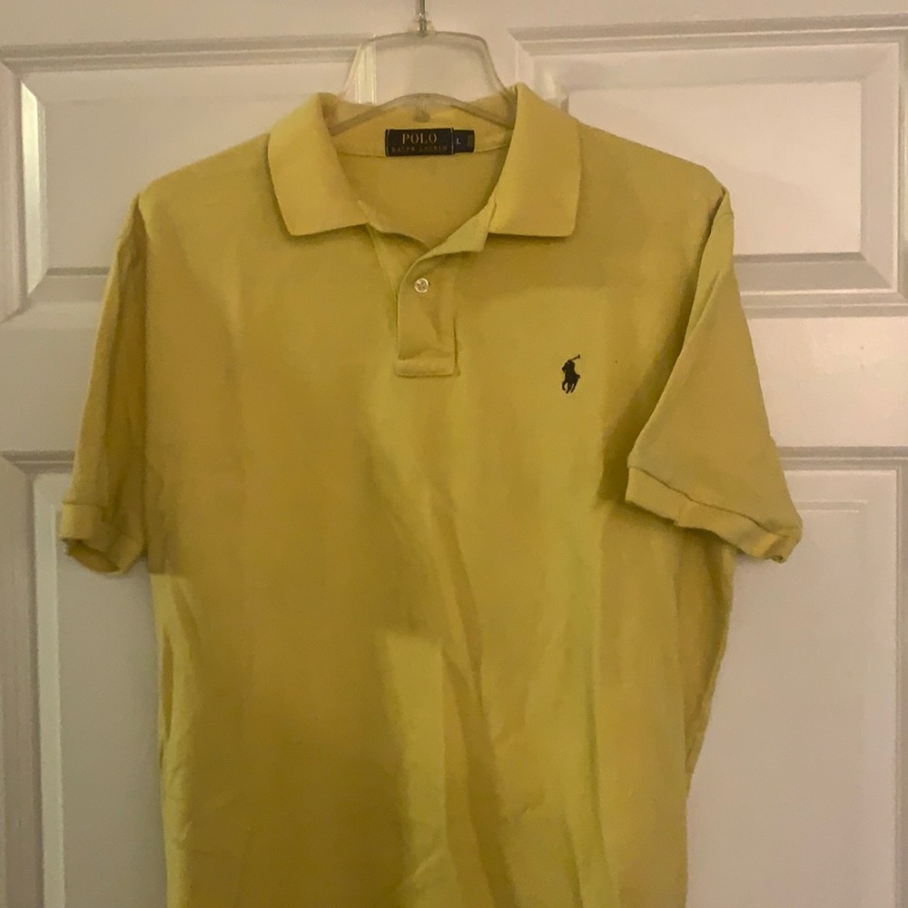 Men’s Polo by Ralph Lauren Shirt - Yellow (L)